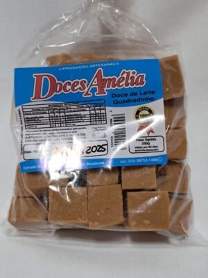 Doce de leite em quadradinhos 250g